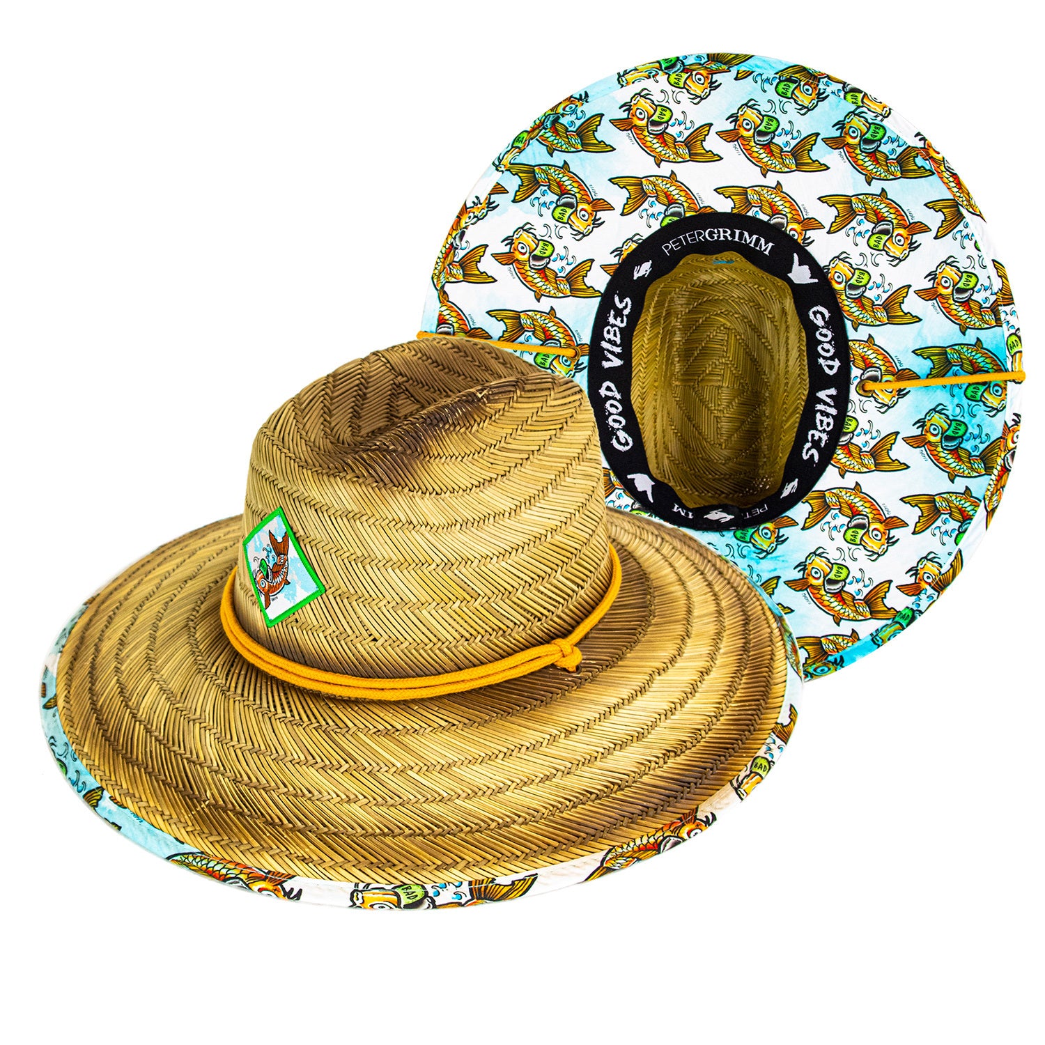 Badfish Straw Lifeguard Hat Doba Default